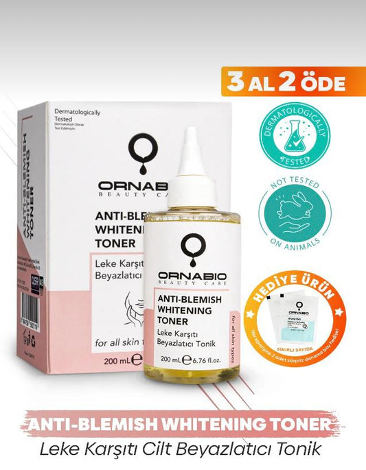 Ornabio Organik Natural Biyolojik Leke Karşıtı Cilt Beyazlatıcı Tonik 200ml Glycolic